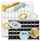 Boltsandnuts.Com Grade 8 and Class 10.9 Cap Scrws, Nuts, Wshrs & Lock Wshrs - Zinc Clear & Zinc Yellow - 4024 PCS Assortment Kit #518 - alternate 1